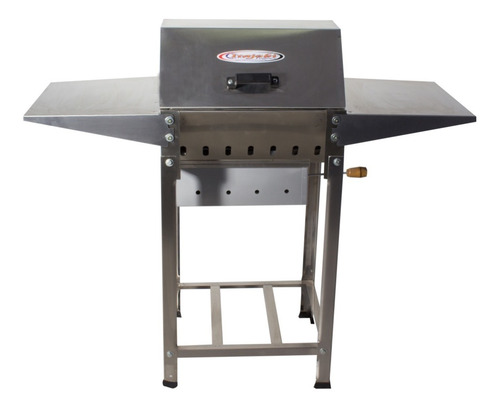 Imagem 4 de 6 de Churrasqueira A Bafo Inox Carvao Churrasco Multiuso Abafador