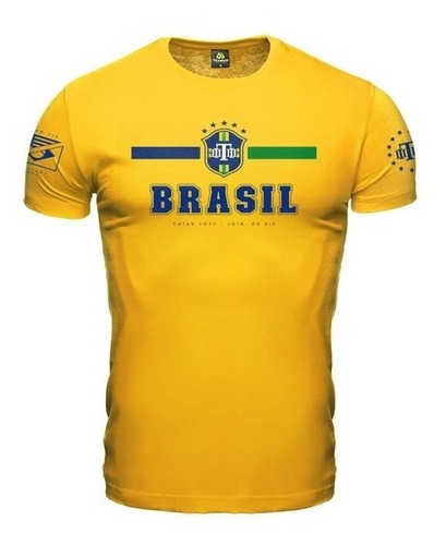 Camiseta T-shirt Brasil Copa Catar 2022 Teamsix Original *