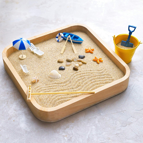 Mini Zen Garden Sandbox - Miniatura Beach Zen Garden Para...