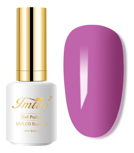 Imtiti Esmalte De Uas De Gel Purple Vortex, Color Rosa Inten