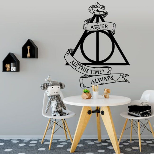 Vinilo  Decorativo Harry Potter Reliquias De La Muerte 60x40