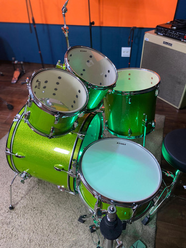 Bateria Tama Stagestar 20 Pol St50h5 5 - Nova! Cor Lime Green Sparkle
