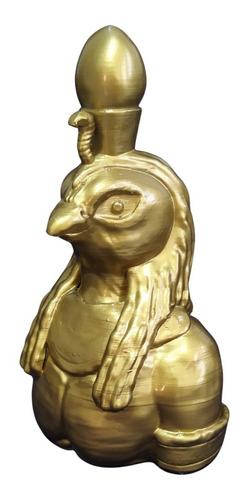 Escultura Busto Deus Rá Egito Impressão 3d Cor Dourado