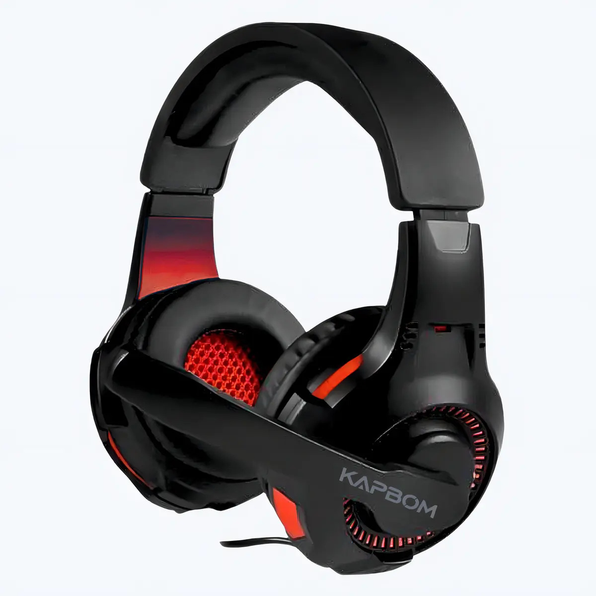 Fone Headset Gamer C/fio Microfone Ajustável Conexão P2 Usb Cor Vermelho
