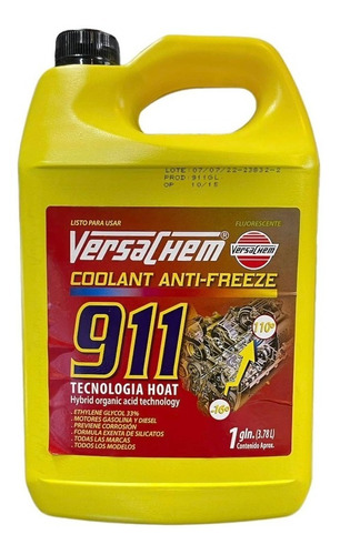 Refrigerante 911 Versachem Agua Verde