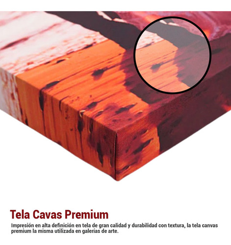 75x50cm Impactante Cuadro Bandera Uae Bastidor Madera Modern