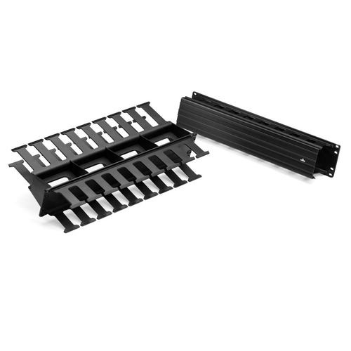 Imagen 1 de 1 de Organizador Horizontal Ranurado 2 Ur Negro 492ru-hf Leviton