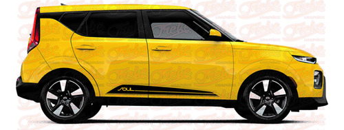 Stickers Franjas Laterales Kia Soul 2 Piezas Varios Modelos