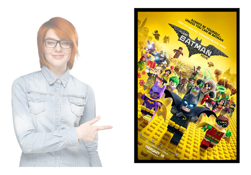 Poster The Lego Batman La Película Con Marco