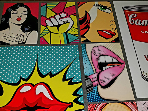 Poster Cuadro Cartel Aluminio Pop Art Decorativo Arte Pop