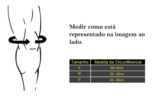 Joelheira Elástica Com Feltro Adulto Par.