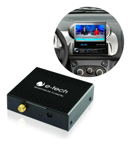 Receptor Antena Tv Digital Dvd Automotivo Kit P/carro H Tech