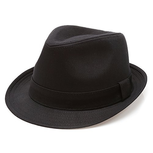 Sombrero Fedora De Sarga 100% Algodon Clásico De Mirmaru Co