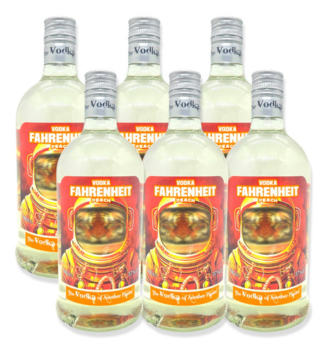 Vodka Destilado Fahrenheit Saborizado Peach 750ml Caja X6u 