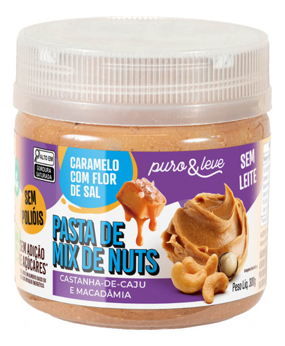 Creme De Castanha De Cajú Caramelo Salgado Zero Açúcares