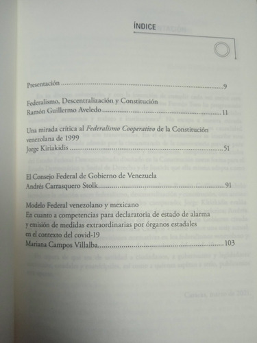 El Federalismo En La Constitución Y Experiencia Venezolana