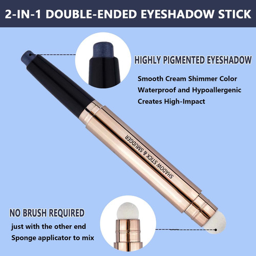 Eyeshadow Stick Saubzean Highlighter Matte Cream Black