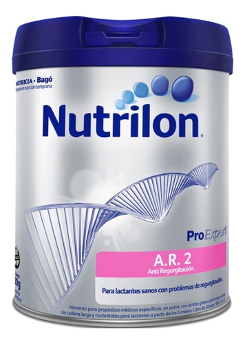 Leche de fórmula en polvo Nutricia Bagó Nutrilon A.R.2 en lata de 1 de 800g - 6  a 12 meses