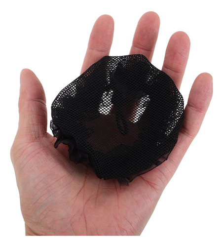 6 Fundas Elásticas Negras Invisibles Para Moños, Reutilizabl