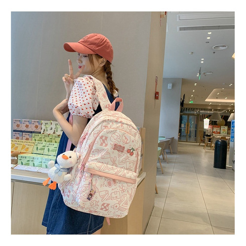 Linda Mochila Simple Y Fresca For Estudiantes De Secundaria