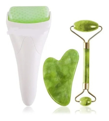 Ice Jade Roller Masajeador Facial Cuidado De La Piel Guasha