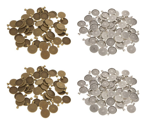 De Piedras De Bandejas En De Bronce / Plata Vintage De 100