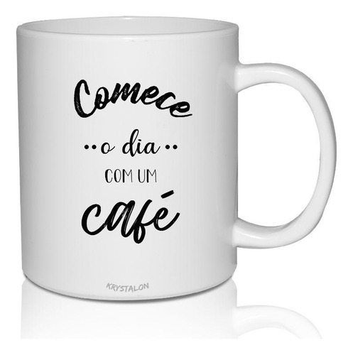 Caneca Branca Personalizada Para Home Comece O Dia