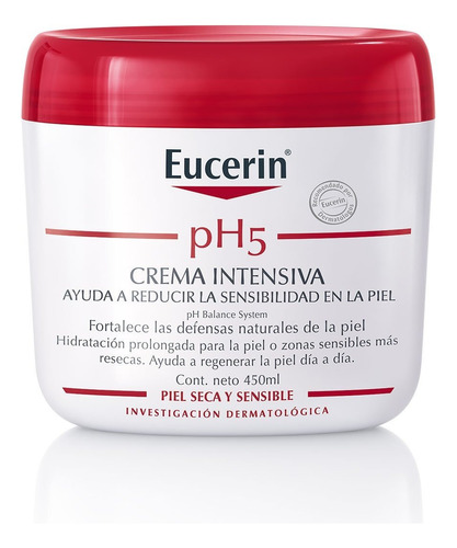 Crema Líquida Eucerin Intensiva Ph5 En Frasco 450 ml