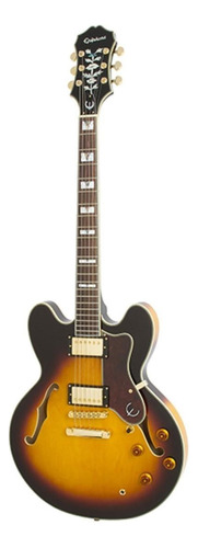 Guitarra eléctrica Epiphone Archtop Sheraton-II PRO de arce vintage sunburst brillante con diapasón de granadillo brasileño