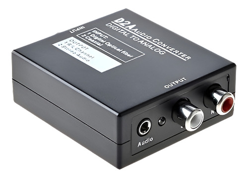 Óptico Toslink Digital Coaxial Adaptador Conversor De Audio 