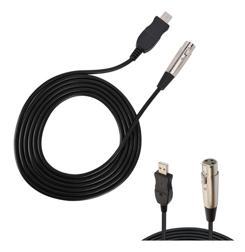 Cable Adaptador Usb Xlr, Cable De Micrófono, Conector Hembra