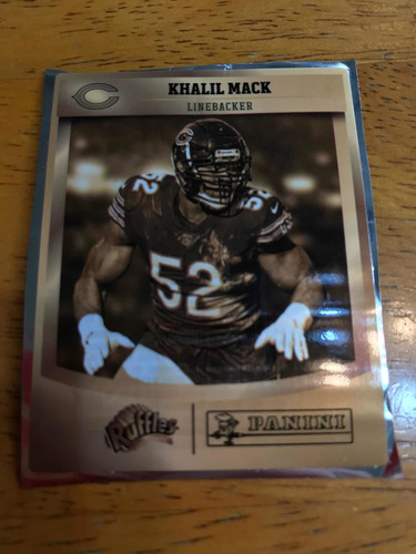 Sticker Nfl 100 Años Panini Rufles Khalil Mack Chicago Bears