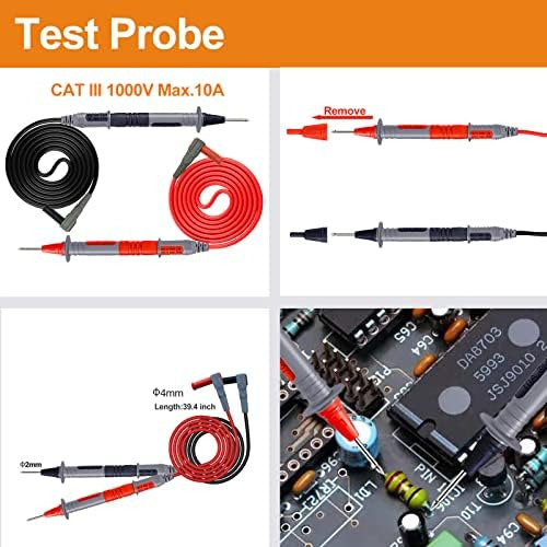 Kit De Cables De Prueba De Multímetro 12 En 1 Makeronics Con