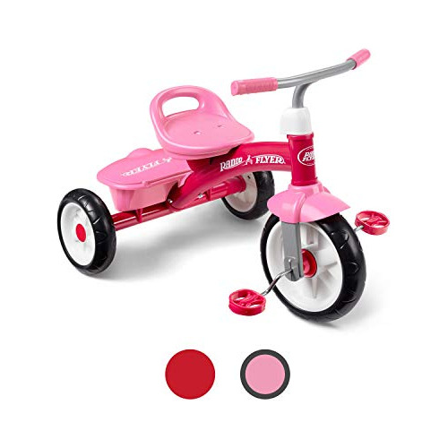 Pink Rider Trike Triciclo Niños Pequeños Al Aire Libr...
