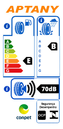 Kit 4 Pneu 185/65r15 Rp203 Tl 88h Aptany Logan Tiida H