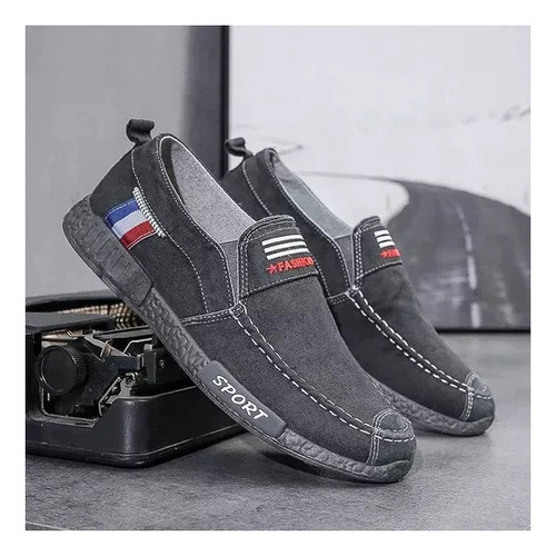 Zapatos Sin Cordones De Mezclilla Casual Para Hombre