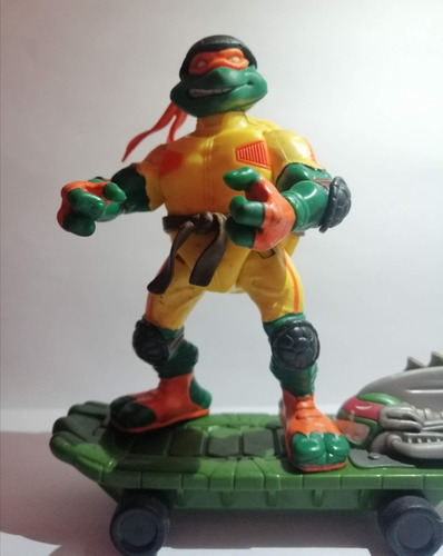 Playmates Toys Tmnt Mikey Skater, Splinter Y Rafa (Usado)