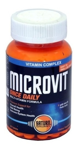 Multivitaminas Microvit U.s.a Para 3 Meses 90 Capsulas