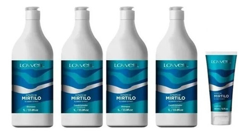  Mirtilo Lowell 2 Shampoo +2 Condicionador +leave-in+valvula