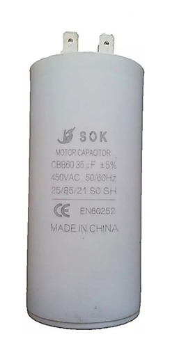 Capacitor 35 Mf 450v Para Equipos De Aire Acondicionado