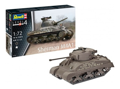 Revell Tanque Sherman M4a1 1/72 Supertoys