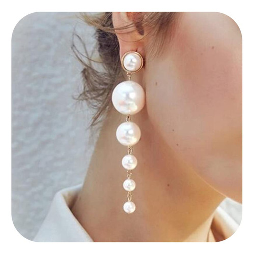 Pendientes De Perlas Para Mujer Pendientes B0bl3h98sl_140324