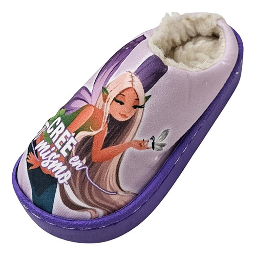 Pantufla Infantil Calacor Inyectada Cordero Acolchada Cosida