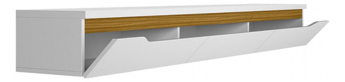 Rack Para Tv Até 65 Polegadas Suspenso Nuke 3 Portas Cor Branco