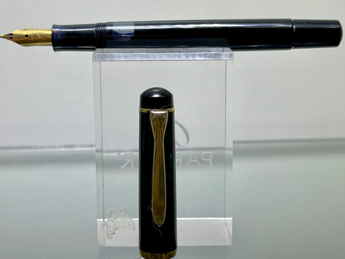 Estilográfica Pelican 150 Pluma 14 K Negro Azul (Usado)