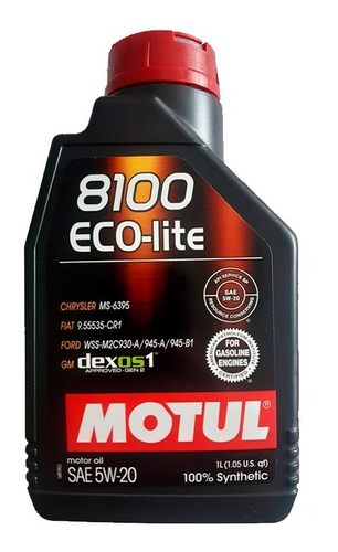 Óleo Motor Motul 8100 Eco-lite 5w20 100% Sintético