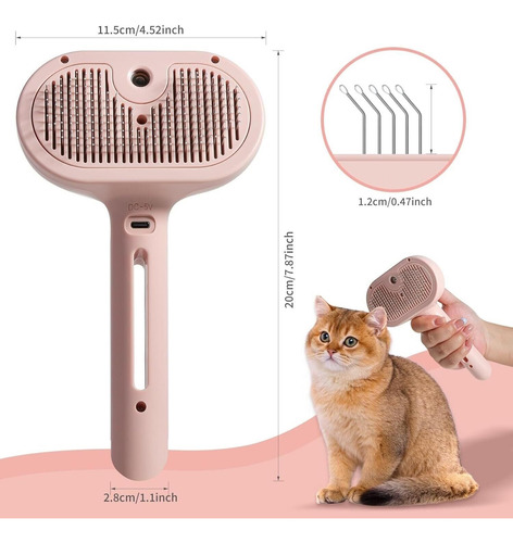 Cepillo De Vapor For Gatos De Limpieza 2 En 1 Gatos Y Perros