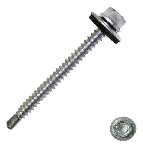 Tornillo Hexagonal Punta Broca 12 X 2 Caja 100 Unidades