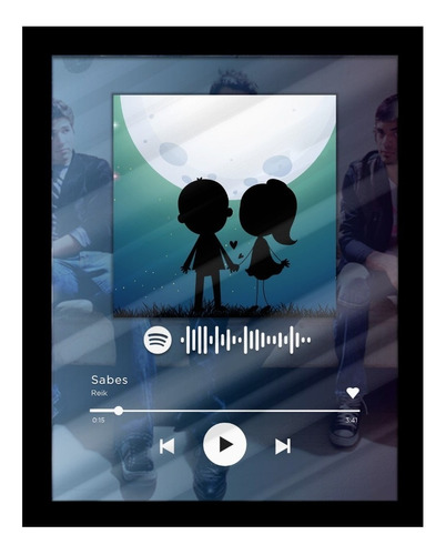 Cuadro Personalizado Spotify 20x25 | Regalo Original Navidad