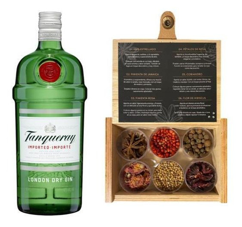 Gin Tanqueray 750ml + Caja Mixologia Botanica X6 Fullescabio